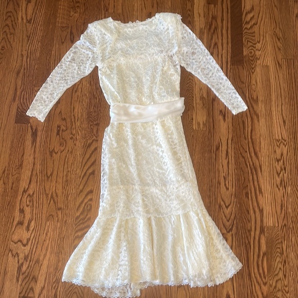 🤍Jessica McClintock Lacy Dress🤍 - Picture 9 of 13